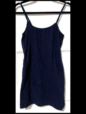 Active Basic Womens Navy Blue Stretch Basic Tunic Tank Top XL Sz 1XL EUC